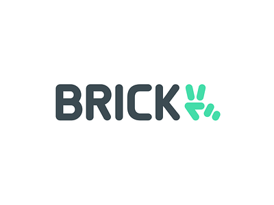 BRICK ✌️ graphic design brand illustration lego logo peace peace sign typography