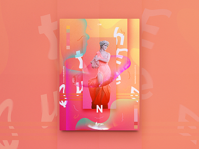 Queen, an experimental artwork artwork color experimental gradient mightyandi mood poster queen