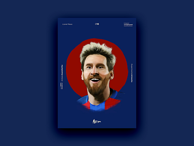 Lionel Messi abstract art colors direction element experimental gradient liquid modern mood poster visual