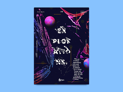 Explorations abstact art colors direction element experimental gradient modern art mood poster visual art