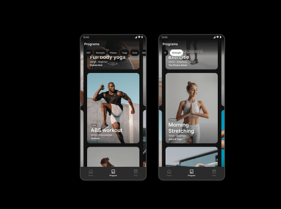 YouTube Fitness app app app design branding card ui design figma fitness ui flat graphic design home ui interaction interaction design logo mobile mobile design ui ui design ux uxui vector