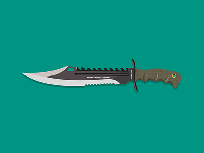 Sharp ! army illustration knife outdoor sharp vector