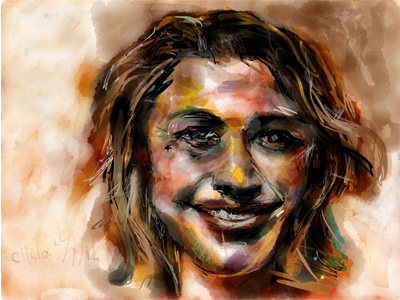 Portrait Mira art handmade design ipad mira mobile painting painting portrait