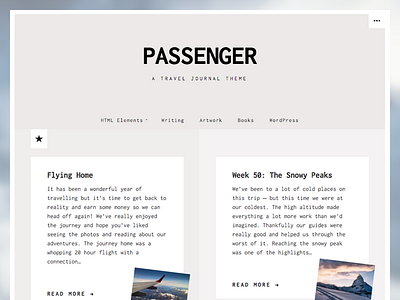 Passenger - WordPress Theme