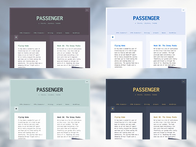 Passenger Colour Schemes color colour variations wordpress wordpress theme