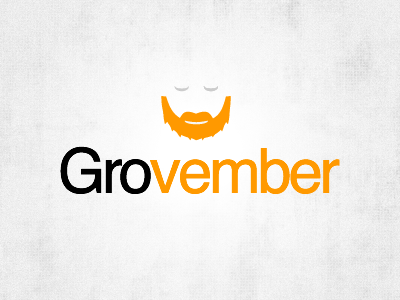 Grovember Dribbble beard charity grey grovember movember orange