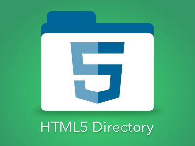 HTML5 Directory blue folder green html5 logo