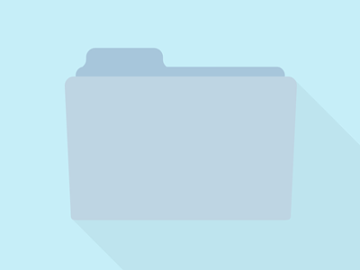 Mac OS X Flat Folder blue clean flat flat design folder icon mac os x minimal ui ux
