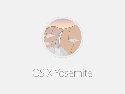 OS X Yosemite apple flat illustration os osx yosemite