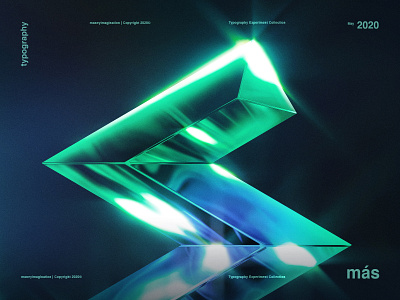 S | Typography Experiment 2020 2020 trend aqua blue design experiment glow graphic green maney imagination mas photoshop s shine text trends typography