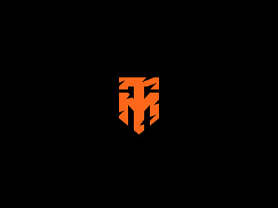 TM Logotype animal black brand brand identity branding design illustrator logo logo design logotype m music orange t tiger typography vector