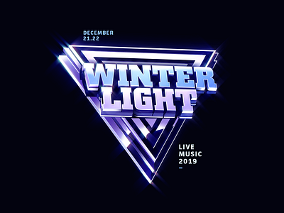 Winter Light Live Music 2019 3d cinema 4d concert keyart maney imagination music photoshop