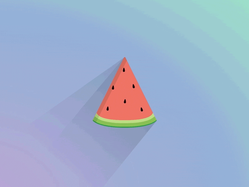 CSS Animated Watermelon animation click css illustration interactive pizza svg watermelon