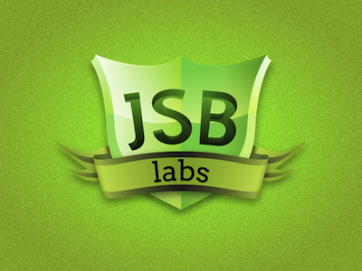 Logo Development branding crest glossy graphic design jsb labs logo