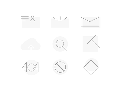 Default Page Icons Design black white design flat geometric design icon illustration lines vector