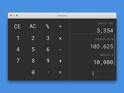 Calculator calculator dailyui minimal ui