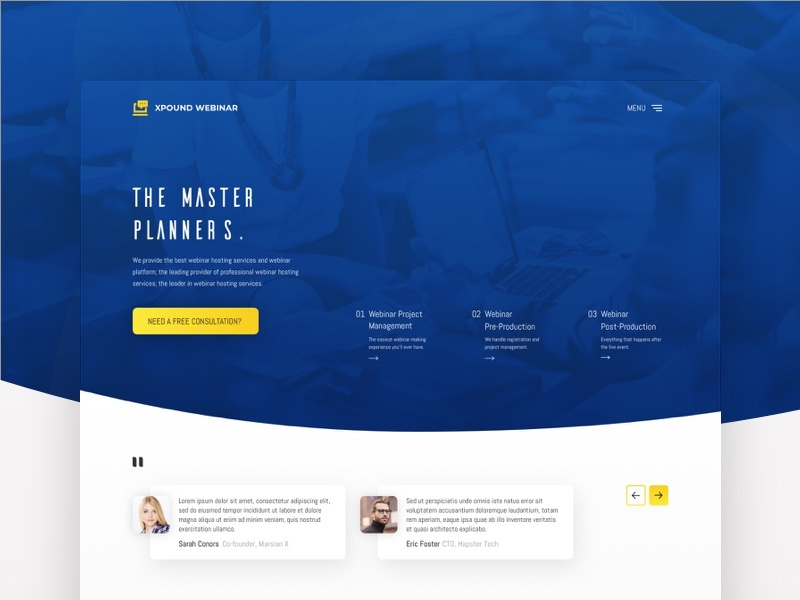 Landing Page Webinar By Akhil Komath On Dribbble Landing Page Webinar By Akhil Komath On Dribbble