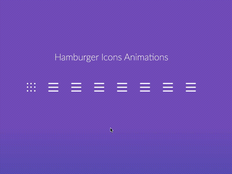 Hamburger Icons Animations animation awesome button buttons css css 3 design hamburger html motion graphics ui
