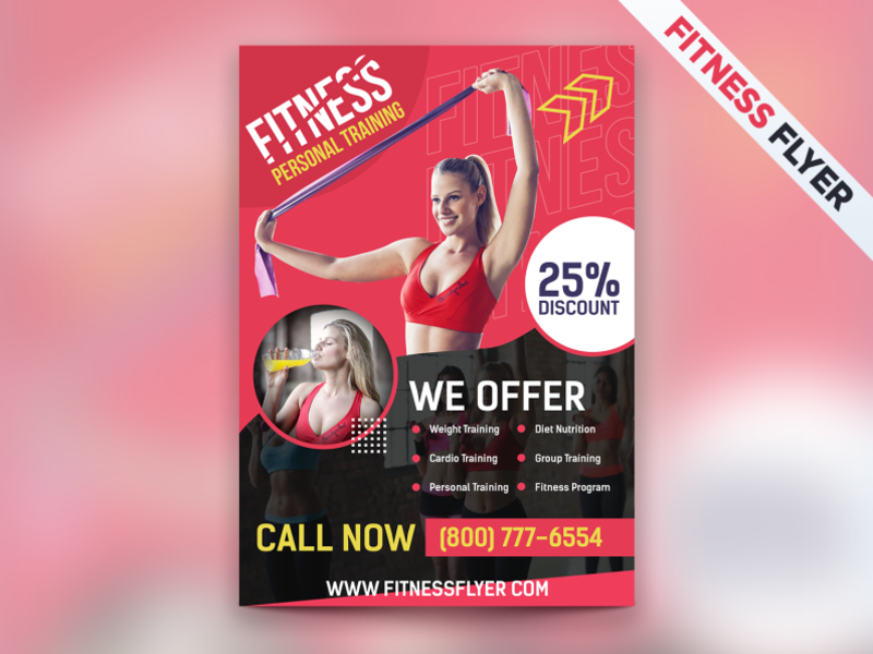 Fitness Personal Training Flyer by Ammad khan on Dribbble