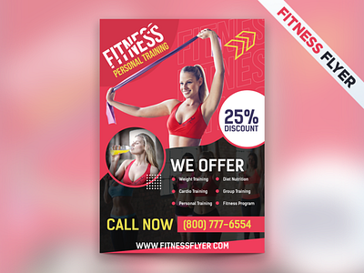 Fitness Personal Training Flyer design fitness flyer flyer design graphic design gym flyer print design printing social media design sports flyer sports poster