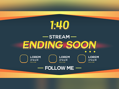 Stream Ending Soon Background Vector Illustration fiverr gaming background gaming thumbnail stream stream overlay thumbnails twitch upwork youtube