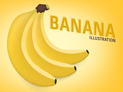 Banana Bunch Vector Illustration