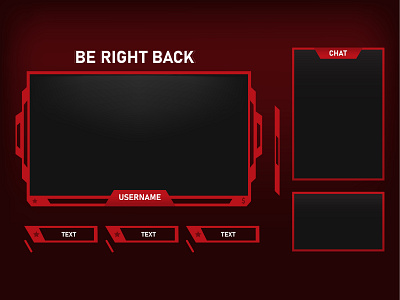 Stream Be Right Back Screen facecam fiverr gaming graphic design illustration overlay stream stream overlay streaming twitch youtube