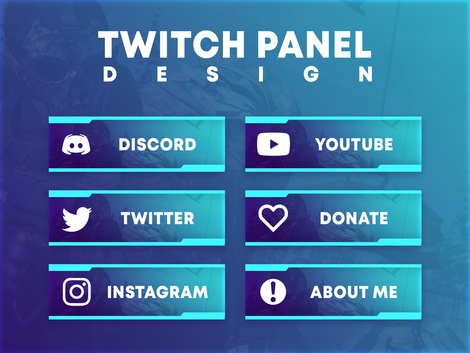 Twitch Panel Design by Ammad khan on Dribbble