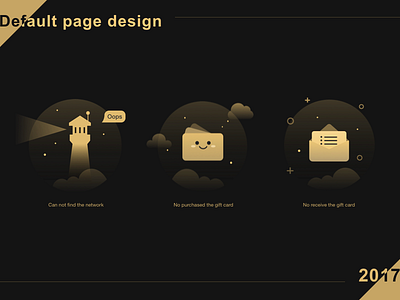 Default page design app design icons