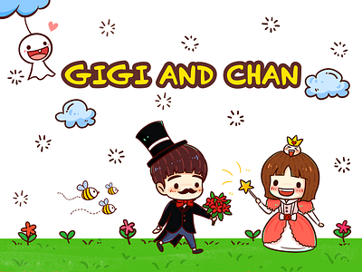 GIGI AND CHAN--Stickers--1