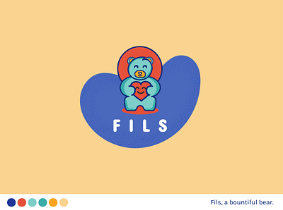 Fils, a bountiful bear. brush clean cute design dribbble flat icon illustration illustrator logo minimal noise vector