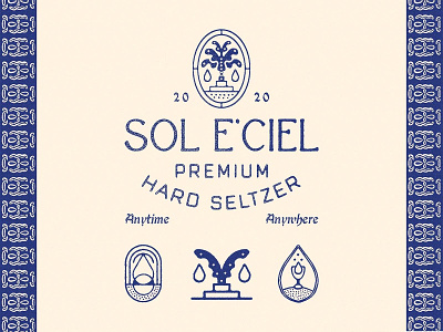 Sol E'Ciel branding design graphic graphicdesign illustration lettering logo logodesign packagedesign typography vector vintagegoods vintsgedesign