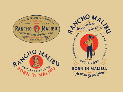 Rancho Malibu beercandesign branding design graphic graphicdesign illustration lettering logo logodesign packaging packagingdesign typography vector vintagedesign