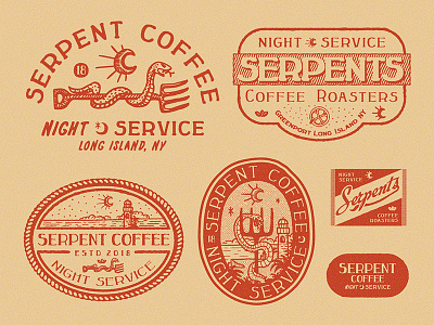 Design for Serpent Coffee branding coffee design lettering