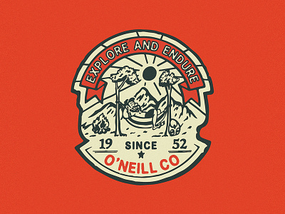 Design for O'neill design graphic illustration type vintage