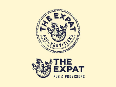 Design for The Expat art artwork branding design direction graphic illustration lettering logo packaging typography