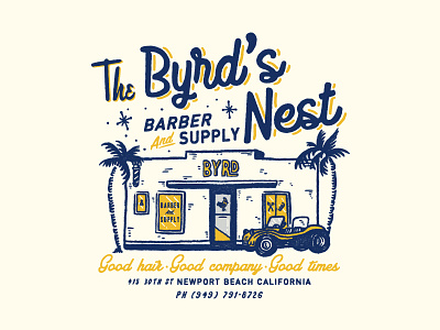 Design for The Byrd's Nest, CA branding design graphic graphicdesign illustration lettering logo packagedesign typography