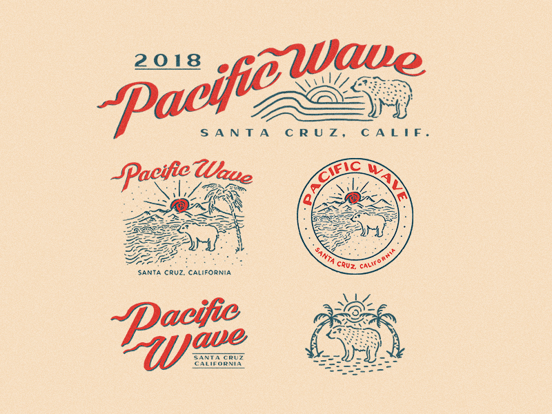 Design for Pacific Wave Santa Cruz CA by Risewise on Dribbble