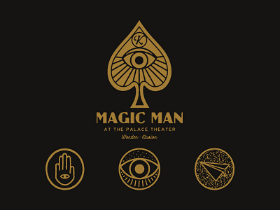 Design for Magic Man - Kevin Blake art artwork branding design direction graphic graphicdesign icon illust illustration lettering logo packagedesign type typography vintage