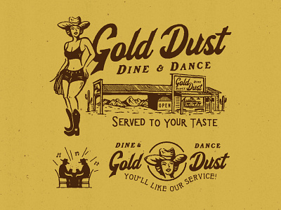 Gold Dust appareldesign art artwork branding design direction graphic graphicdesign illust illustration lettering logo packagedesign packaging type typography vintage