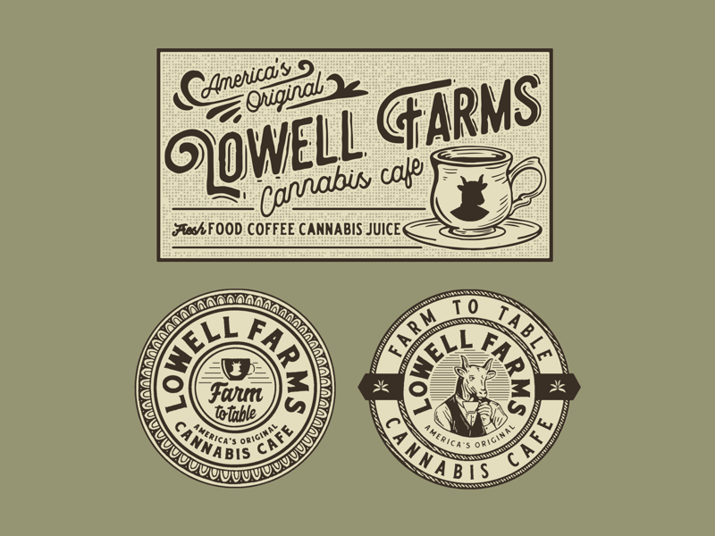 Lowell Farms Cannabis Cafe by Risewise on Dribbble