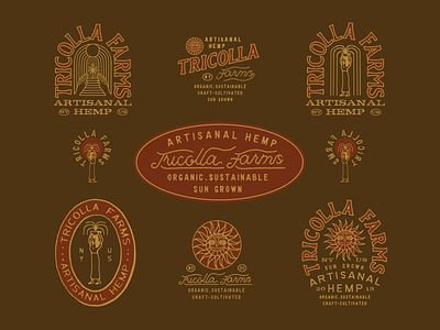 Tricolla Farms artdirection branding design direction drawing graphicdesign graphicdesigner illust illustration packaging vintage