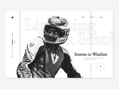 Storms to Weather Miniseries | Landing Page Conept animation design digital design layout design photograhy typogaphy ui ux web web design