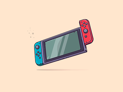 Nintendo Switch art colors design gaming graphic art graphic design illustration illustration art illustrator nintendo nintendo switch warm colors