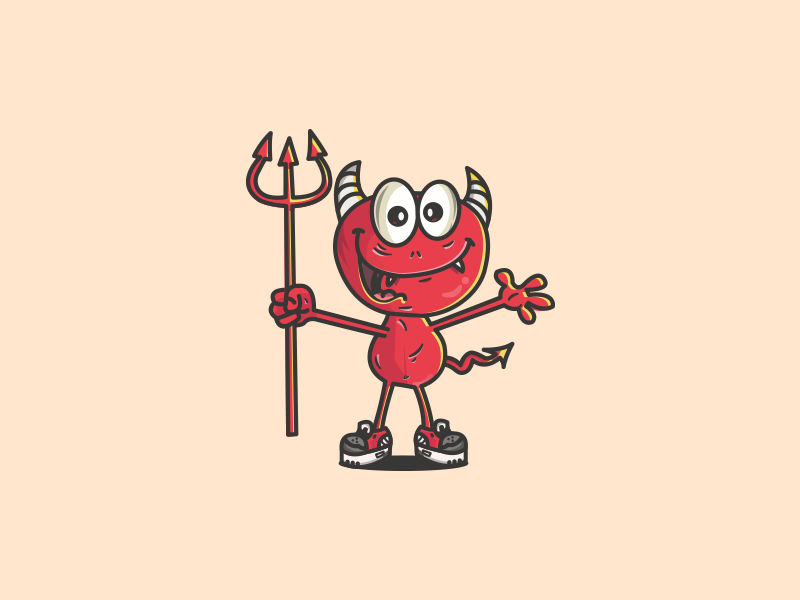 Happy Devil by Mahamud Hassan on Dribbble
