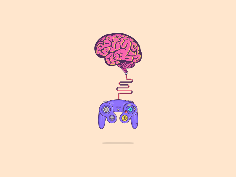 Game controller that controls brain D by Mahamud Hassan on Dribbble