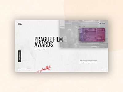 Prague film awards web design - UI design design flat illustration graphic design illustration illustrator lineart logo minimal prague trendy typography ui ui ux ui design ui designer ux ux design ux ui design web design website