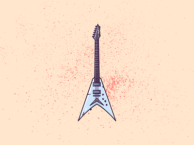 More Guitars ..... A dean mustaine V colors dean design electric guitar flat illustration graphic art graphic design guitar illustration illustration art illustrator metal metalhead minimal music mustaine rock and roll vector