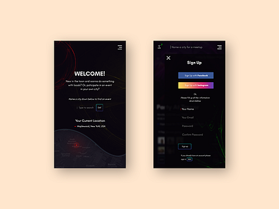 App design screens #2 app concept app screens colors graphic design icon minimal notification onboarding screen sign up screen ui ui design ui designer ui ux design ui ux designer ux design vector welcome page