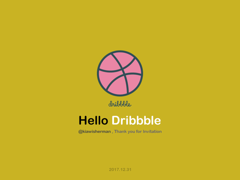 Hello Dribbble dribbble gif hello motion